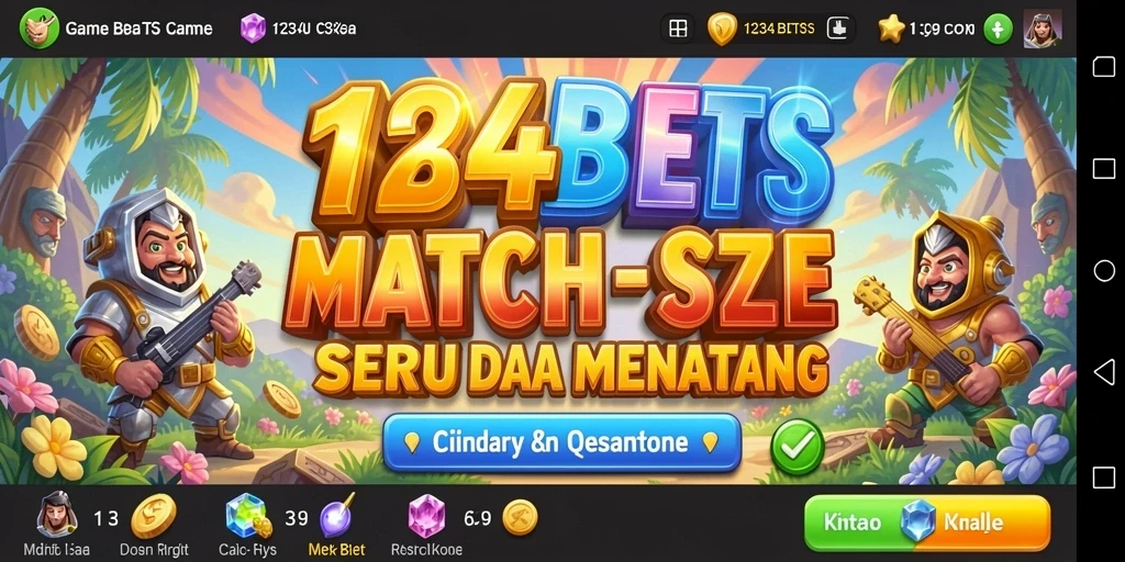 Tangkapan layar menampilkan gameplay Match-3 yang menarik dan menawan.