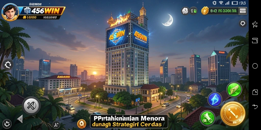 Screenshot menampilkan gameplay menarik dari strategi Tower Defense.