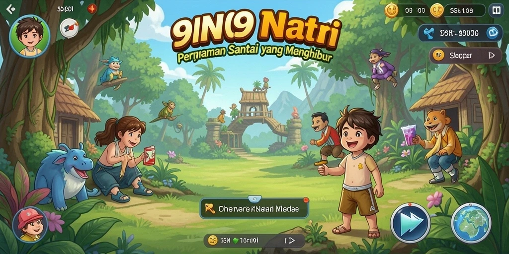 Tangkapan layar gameplay 9N9N yang menarik.