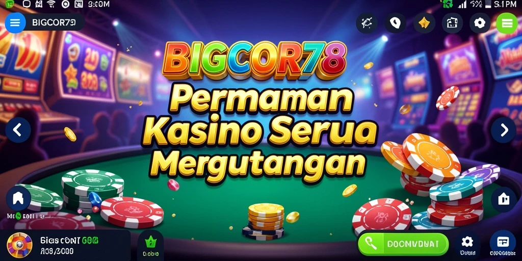 Screenshot menunjukkan gameplay seru dan grafis menawan dari BIGCOR78.