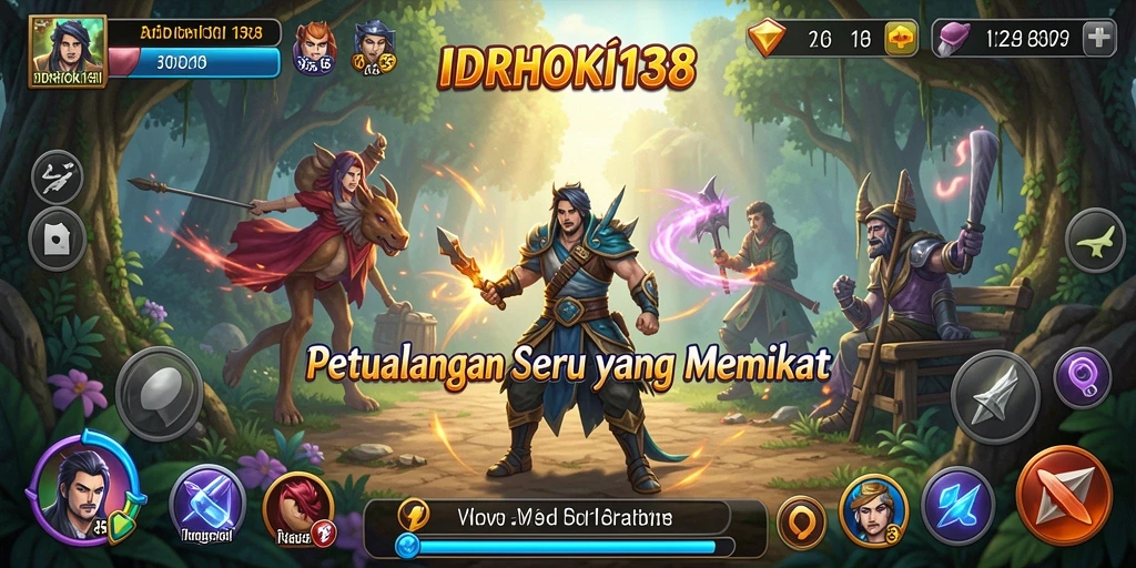 Screenshot IDRHOKI138 menampilkan gameplay petualangan yang menakjubkan.
