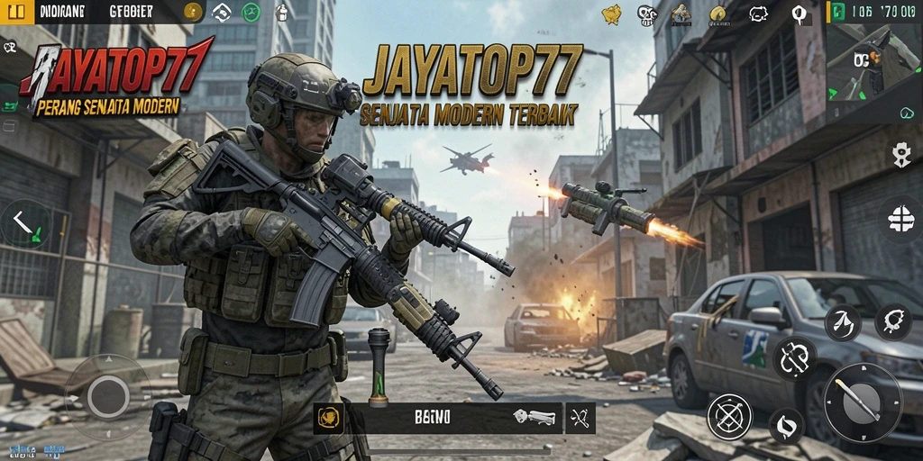 Screenshot gameplay JAYATOP77 menampilkan aksi tembak-menembak yang mendebarkan.