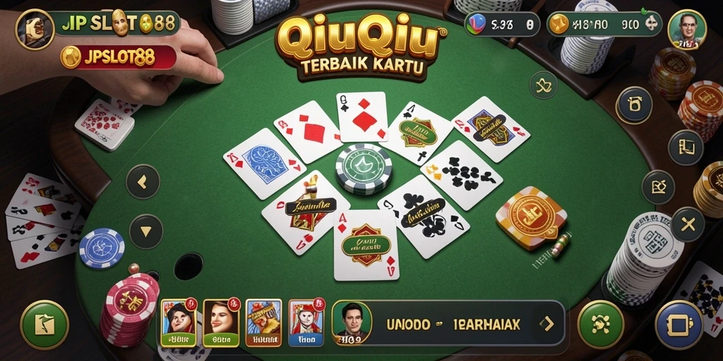 Tampilan gameplay seru dari JPSLOT88 dalam permainan QiuQiu.