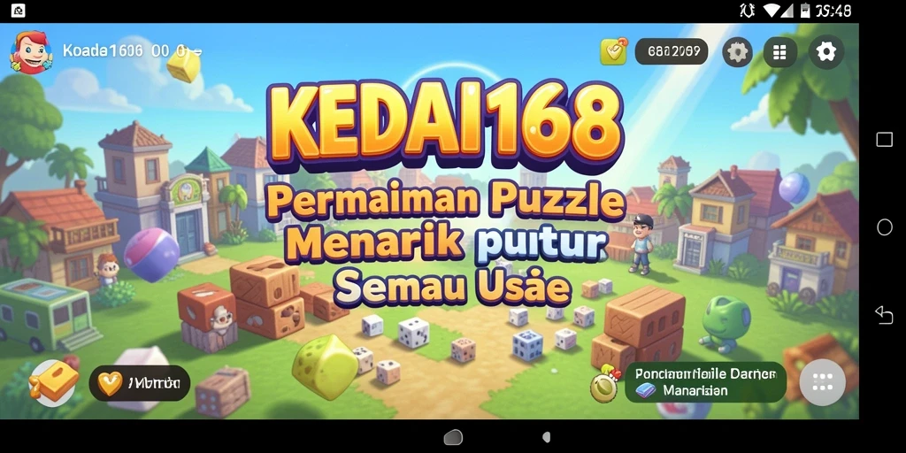Screenshot KEDAI168 menampilkan gameplay Puzzle yang seru dan menantang.