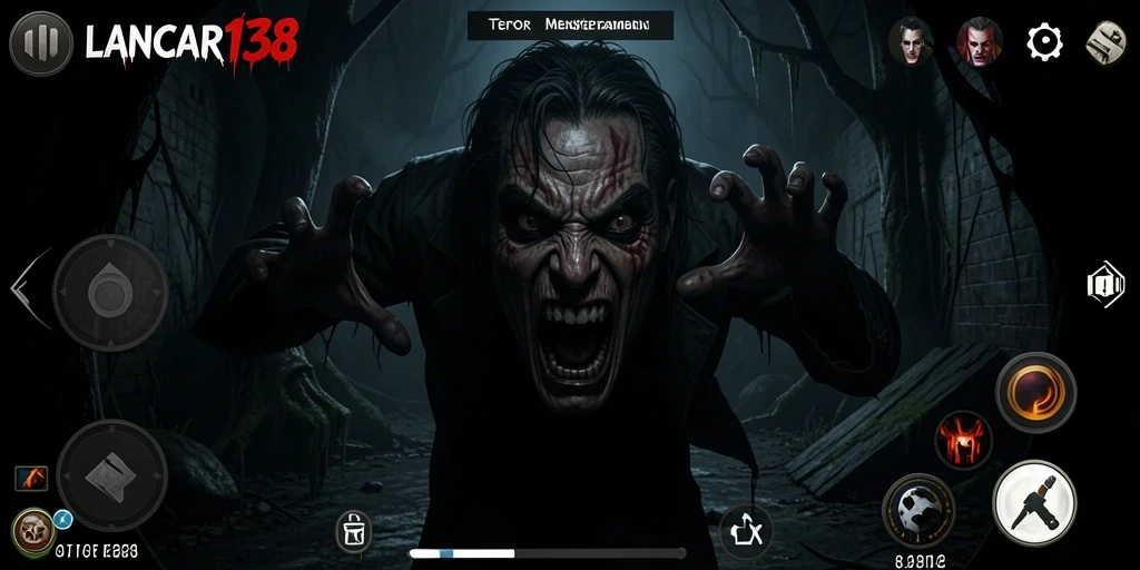 Tangkapan layar gameplay menampilkan suasana menyeramkan di LANCAR138.