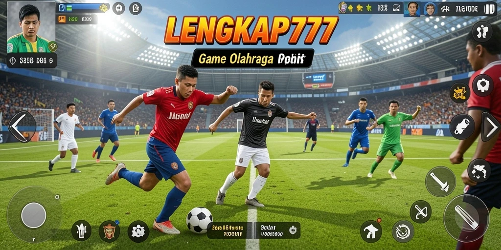 Tampilan gameplay seru di LENGKAP777 dengan aksi olahraga yang menegangkan.