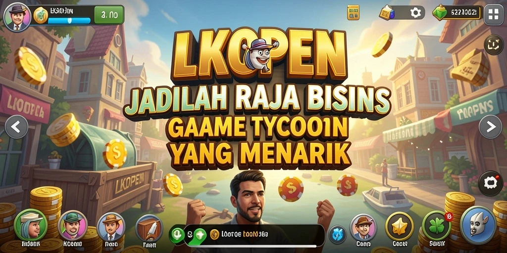 Screenshot gameplay LKOPEN menampilkan aksi manajemen bisnis yang seru.