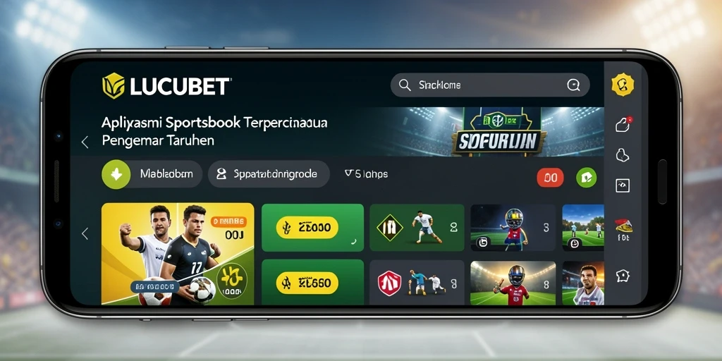 Tampilan gameplay LUCUBET dengan taruhan olahraga yang seru.
