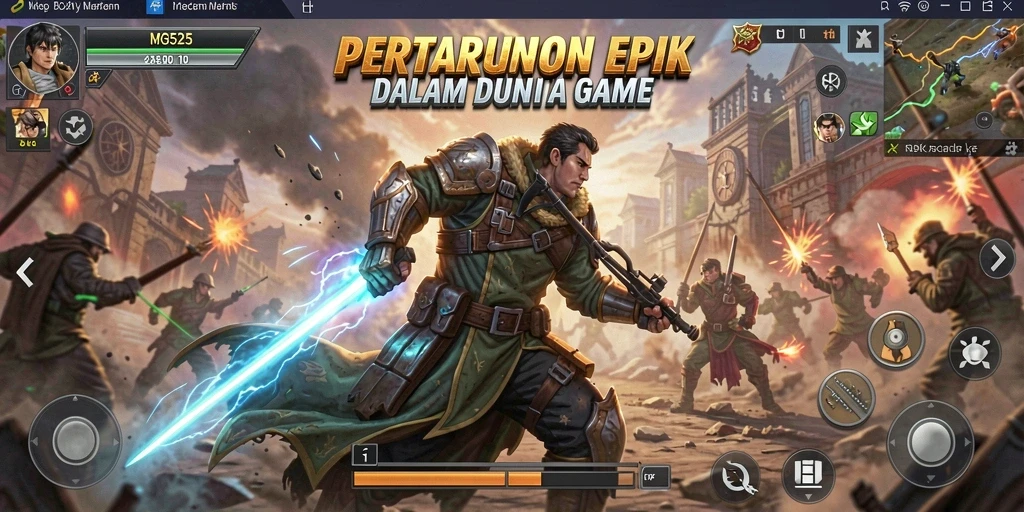 Gameplay seru di MG525 dengan pertarungan epik yang menegangkan.