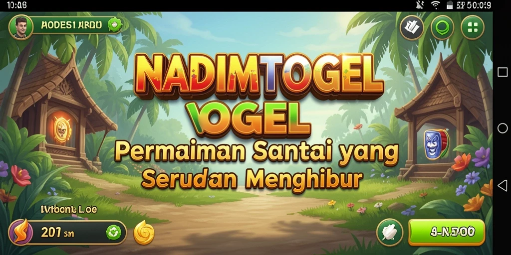 Tampilan gameplay santai dan menghibur dari NADIMTOGEL.