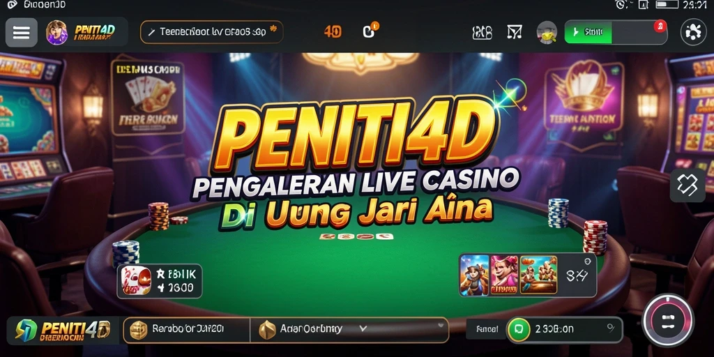 Tampilan menarik dari gameplay Live Casino PENITI4D.