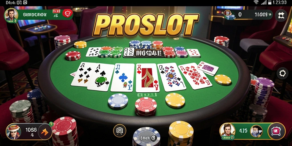 Tampilan menarik dari gameplay Gaple di PROSLOT.