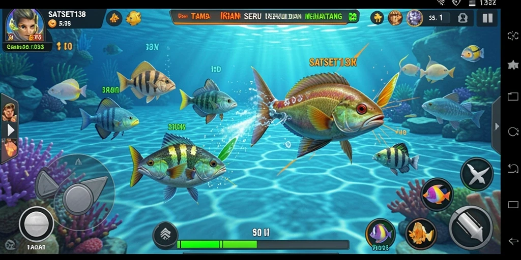 Tampak gameplay menarik dari SATSET138 dengan aksi menembak ikan.