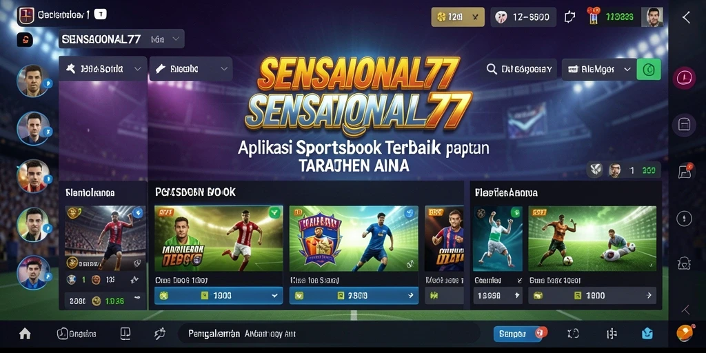 Screenshot menampilkan antarmuka taruhan olahraga SENSATIONAL77 yang menarik.