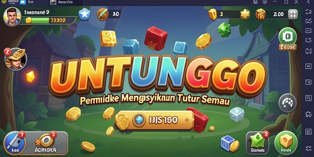 Gameplay UNTUNGGO yang santai dan menarik dengan karakter unik.